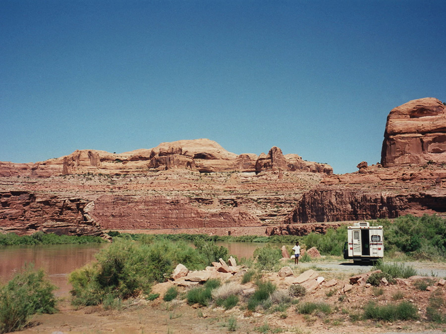 Parking by the river