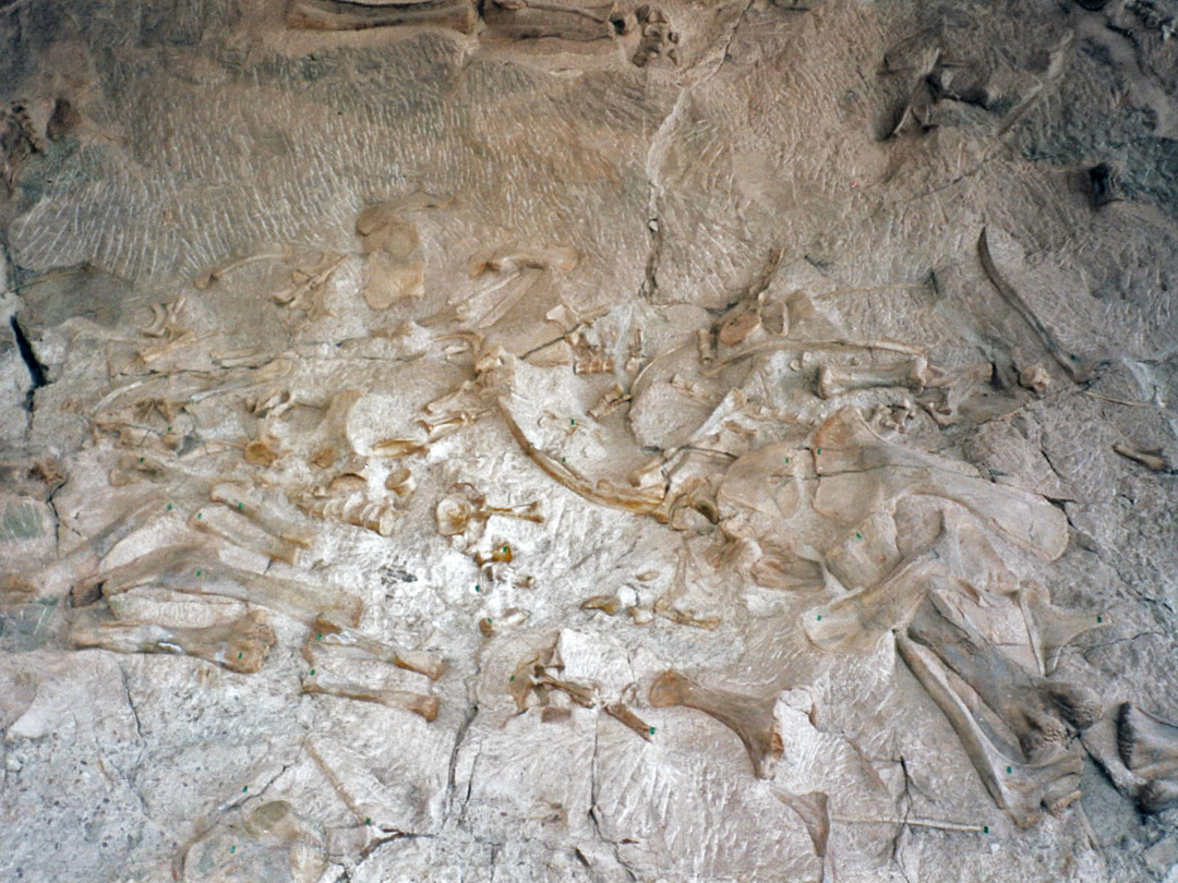 Cliff face in the quarry building