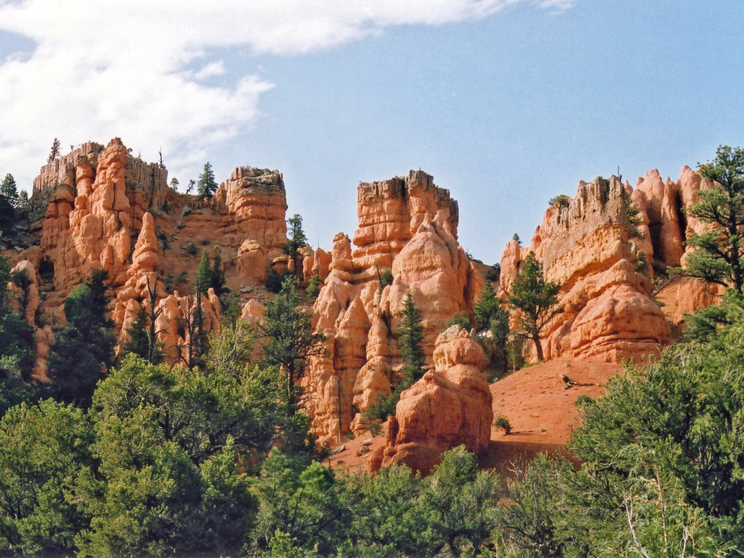 Cliffs beside the highway