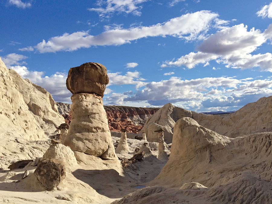 Clouds over the formations