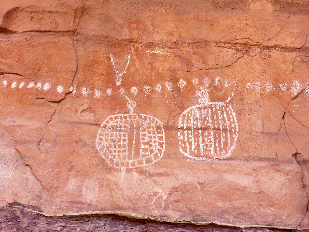 White pictographs