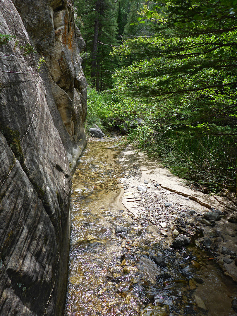 Vertical cliff