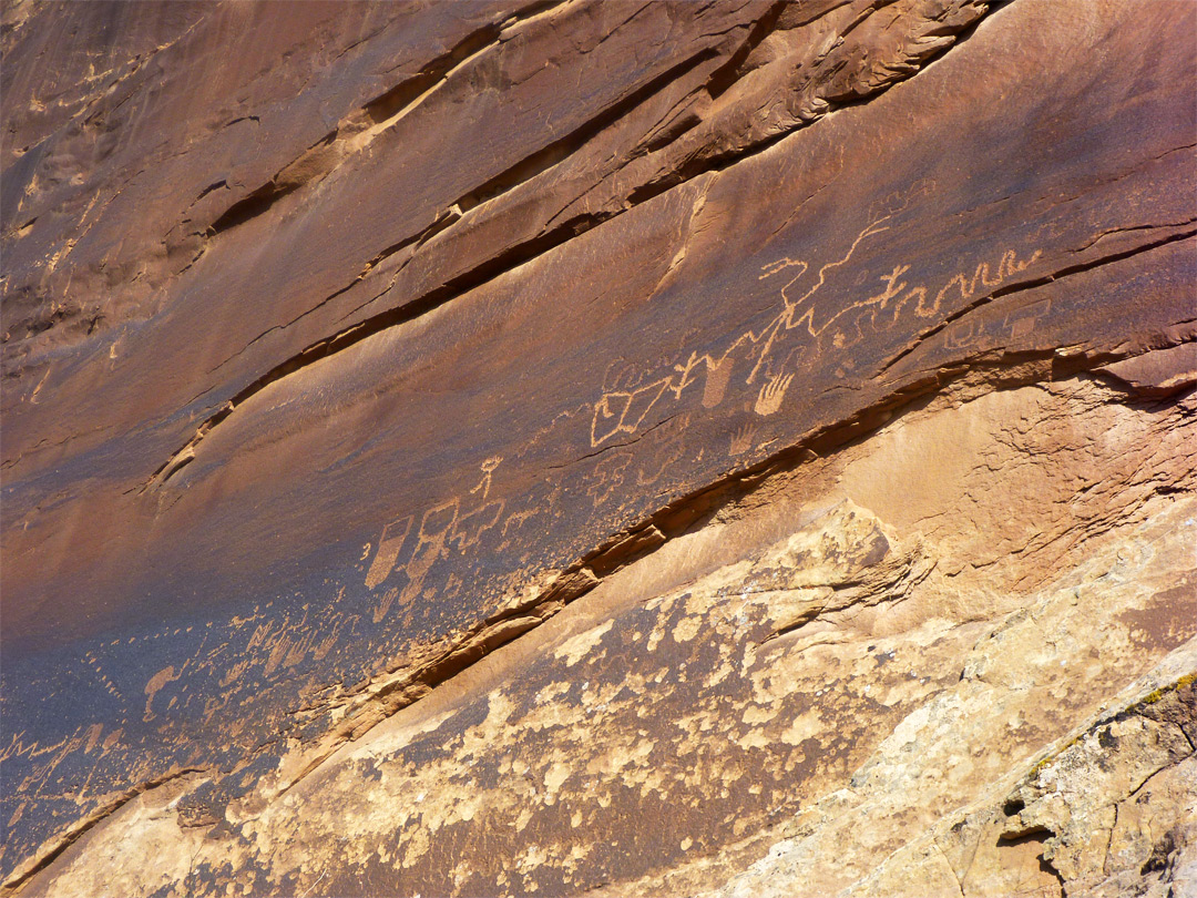 Petroglyphs at Sand Island