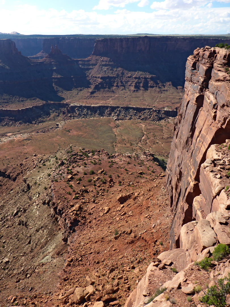 Sheer cliffs