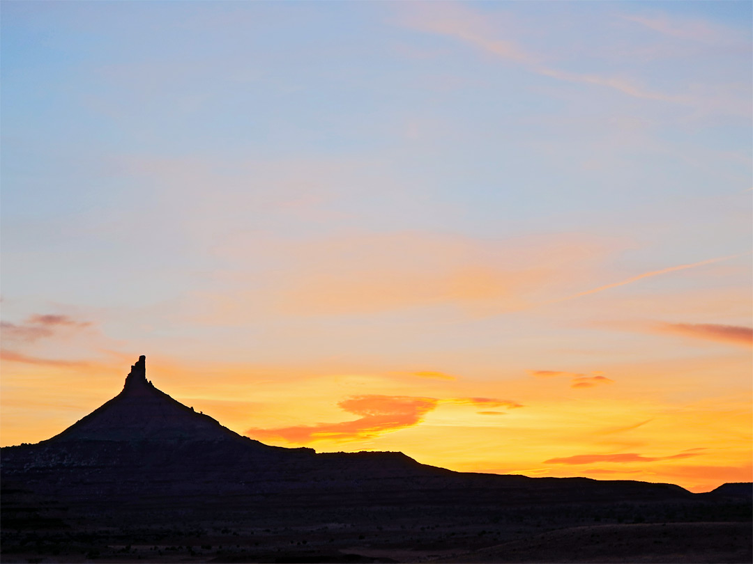 Sunset over Sixshooter Peak