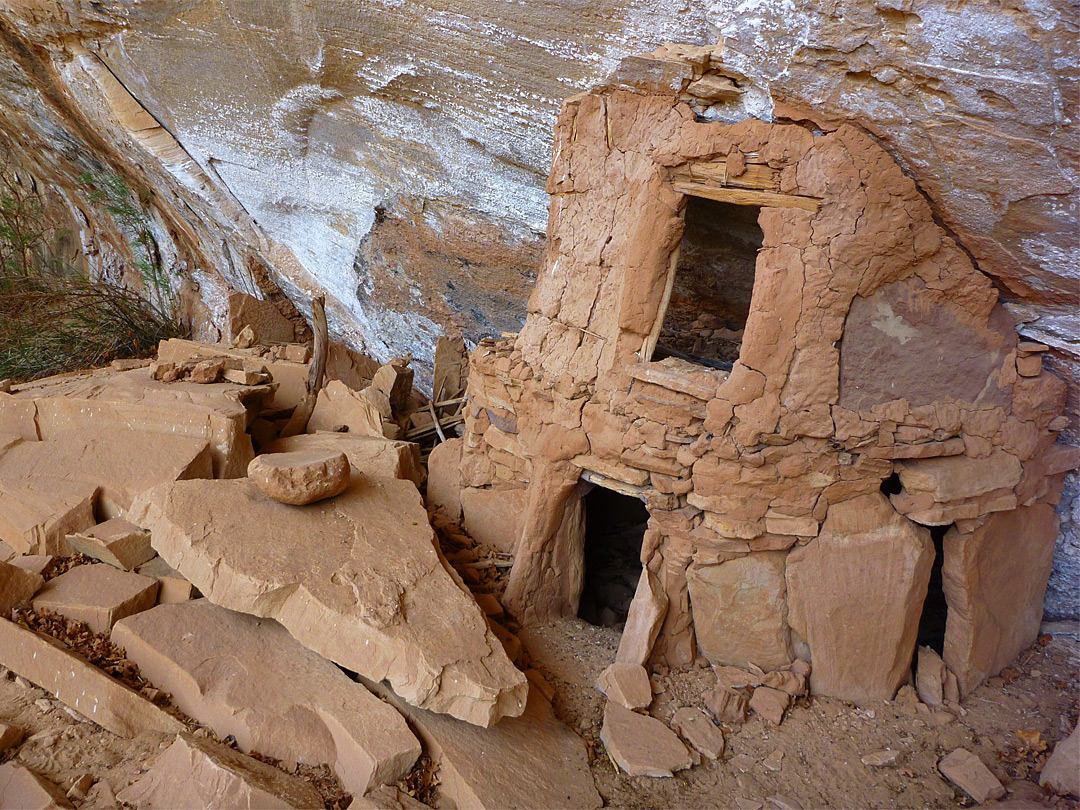 Granary and collapsed wall