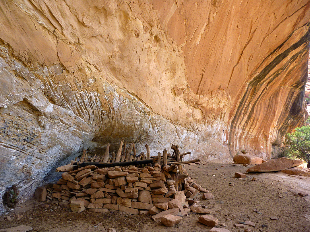 Ruins in a cliff alcove