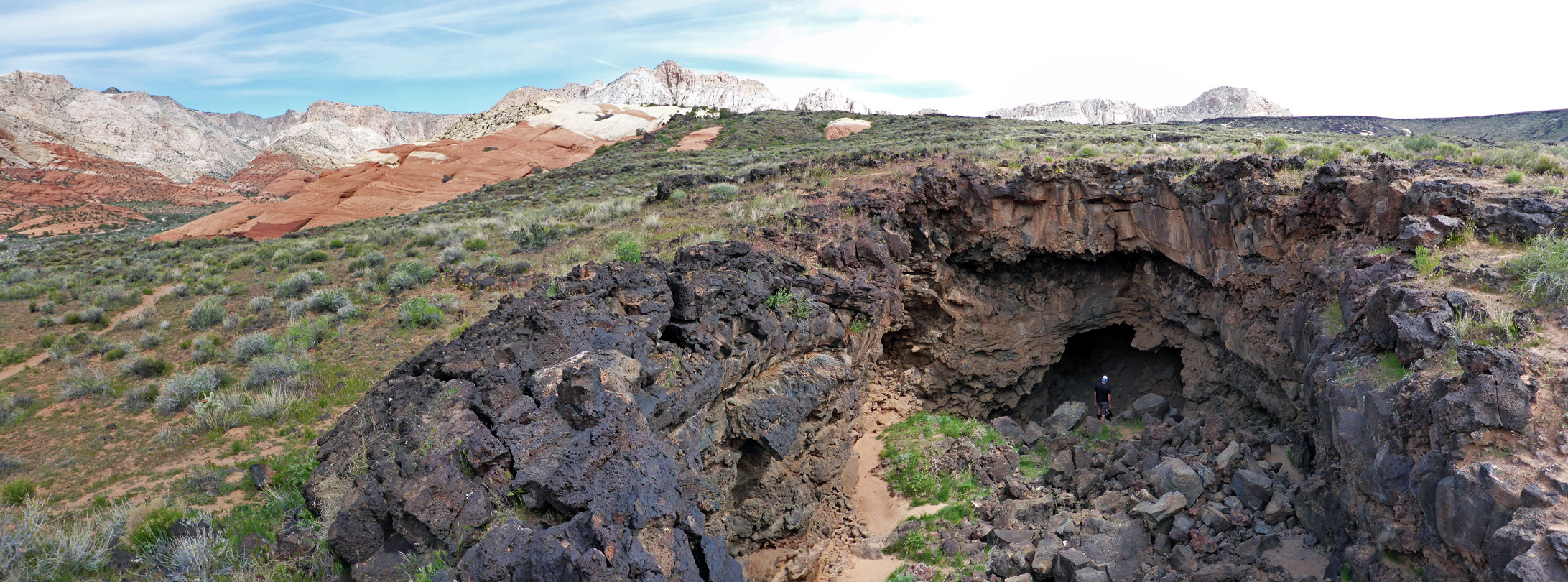 Entrance to a lava cave