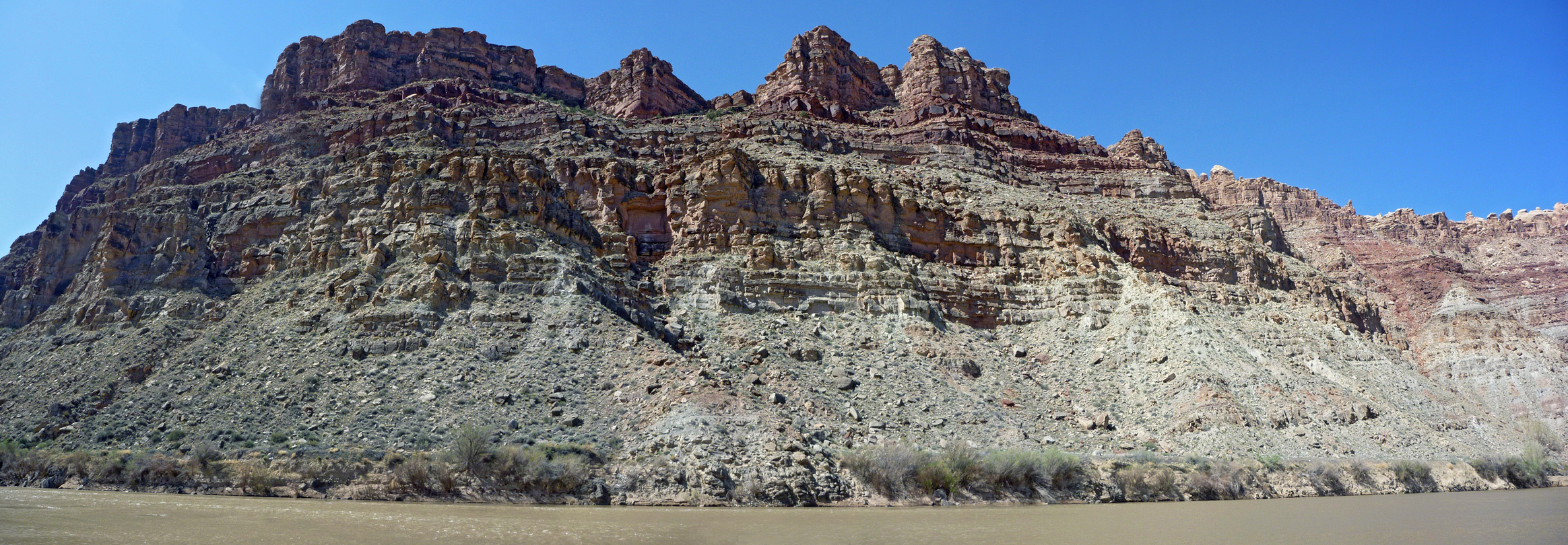 Cliffs bordering Spanish Bottom