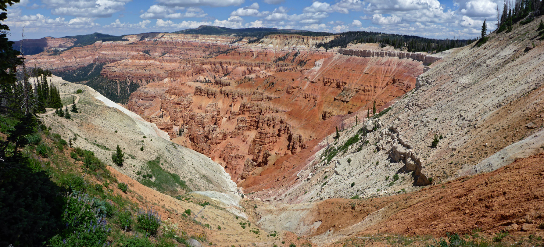 Steep ravine