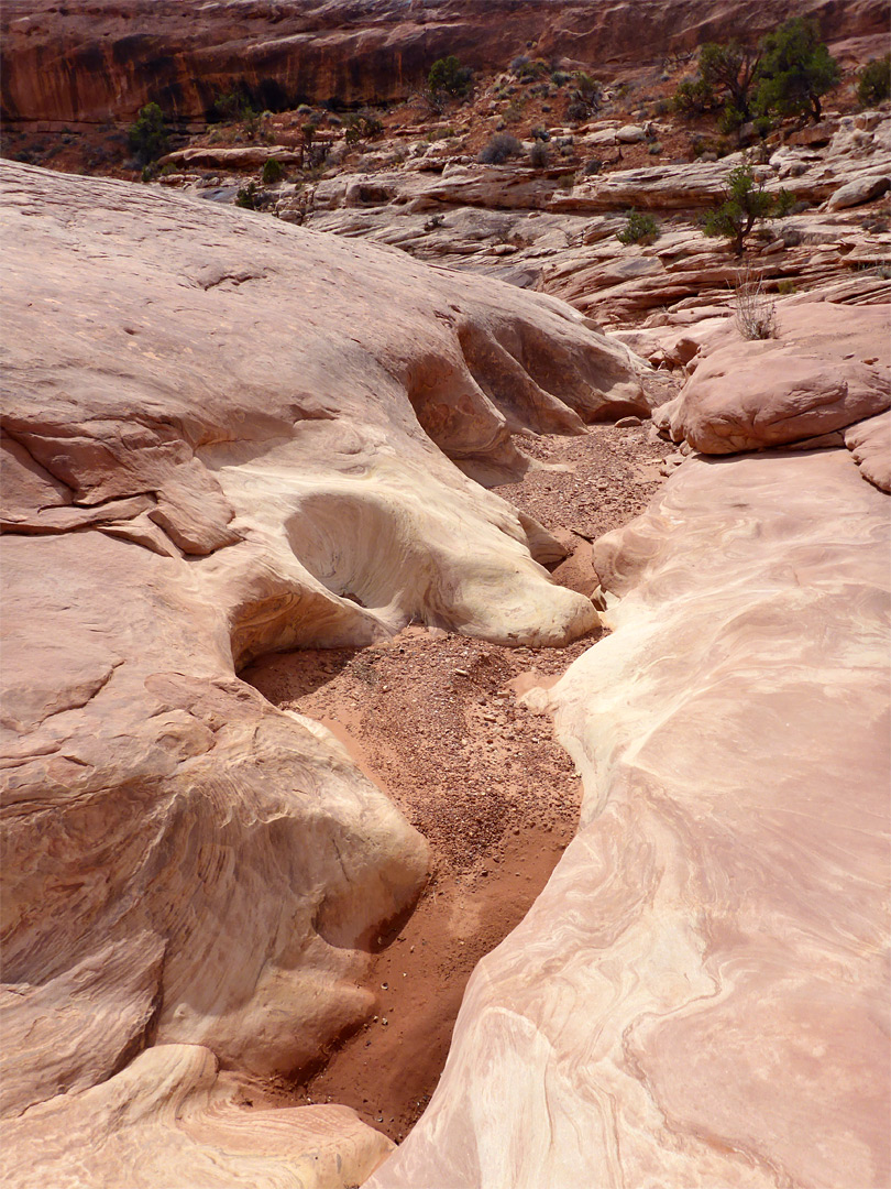 Water-carved rock