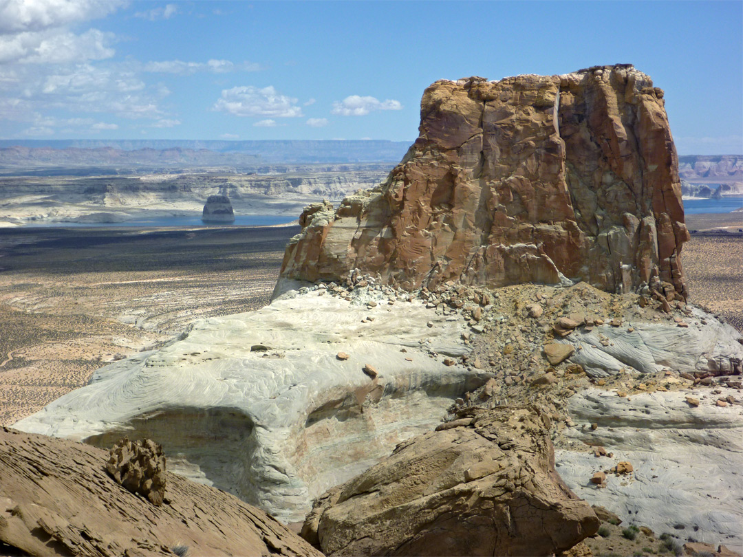 Isolated butte