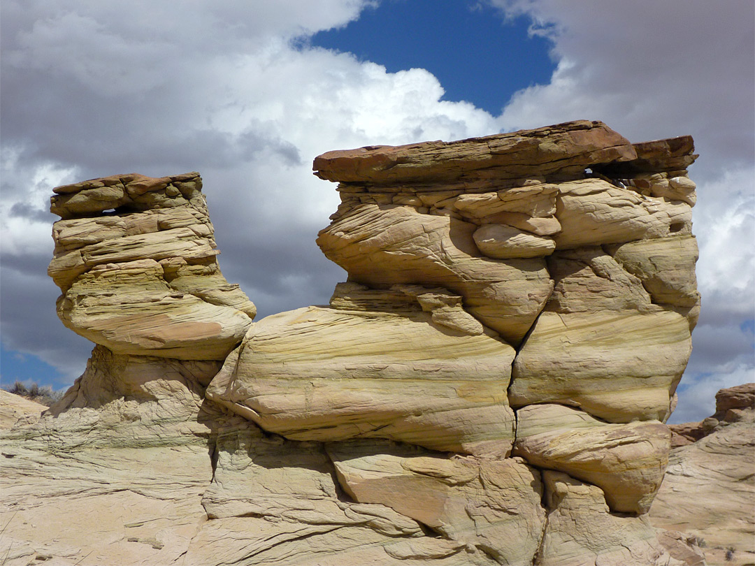 Eroded rocks