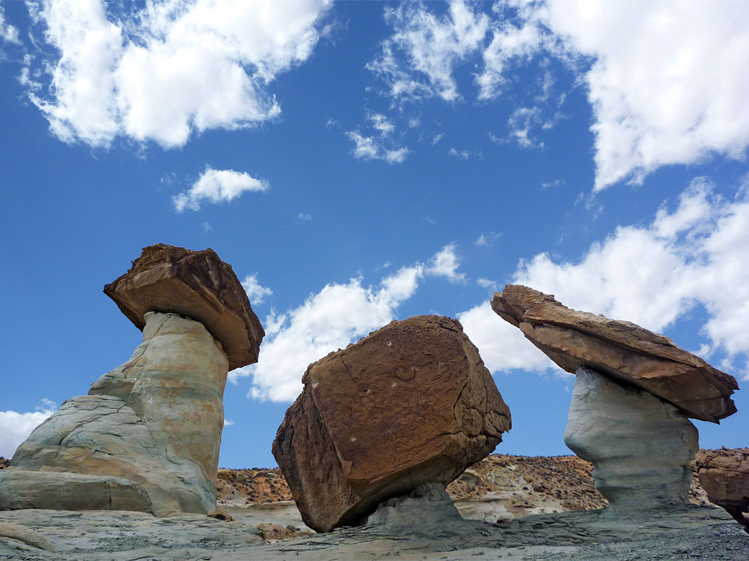 Three hoodoos