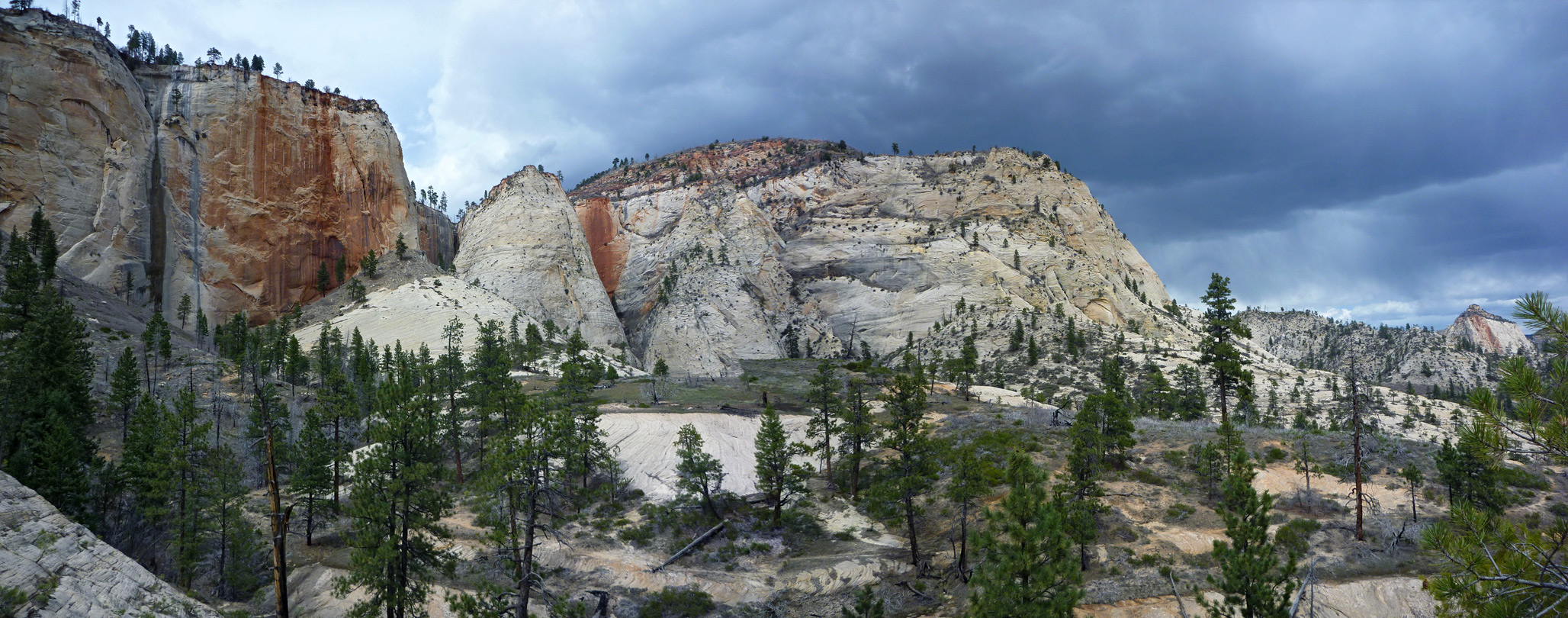 White cliffs around Telephone Canyon