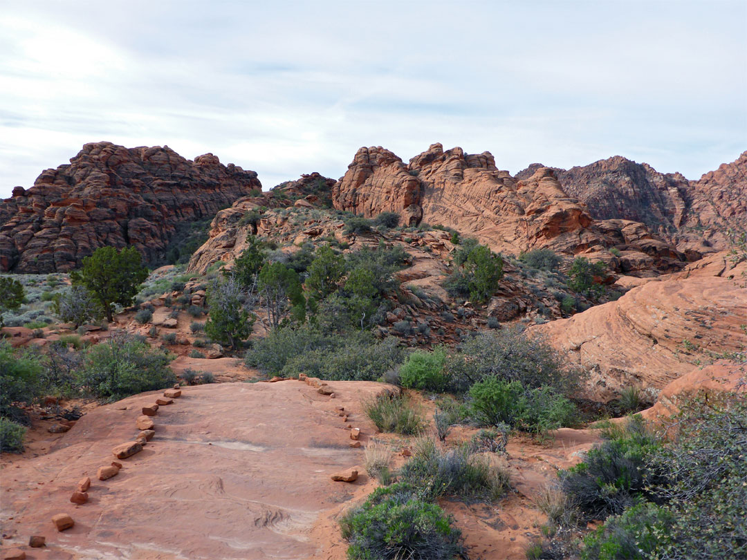 Path over slickrock