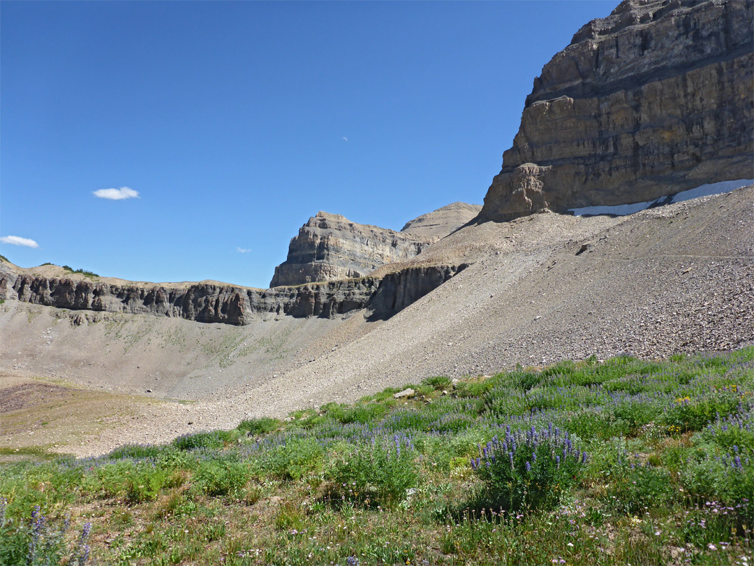 Cliffs south of the basin