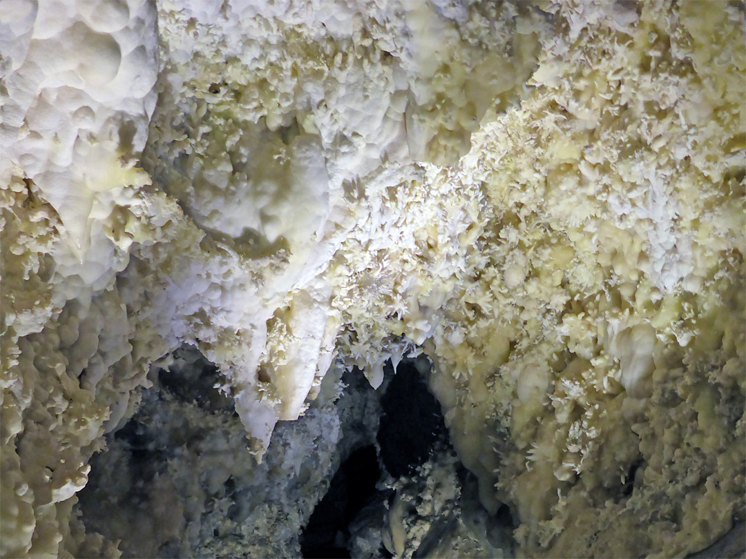 Yellowish-white formations