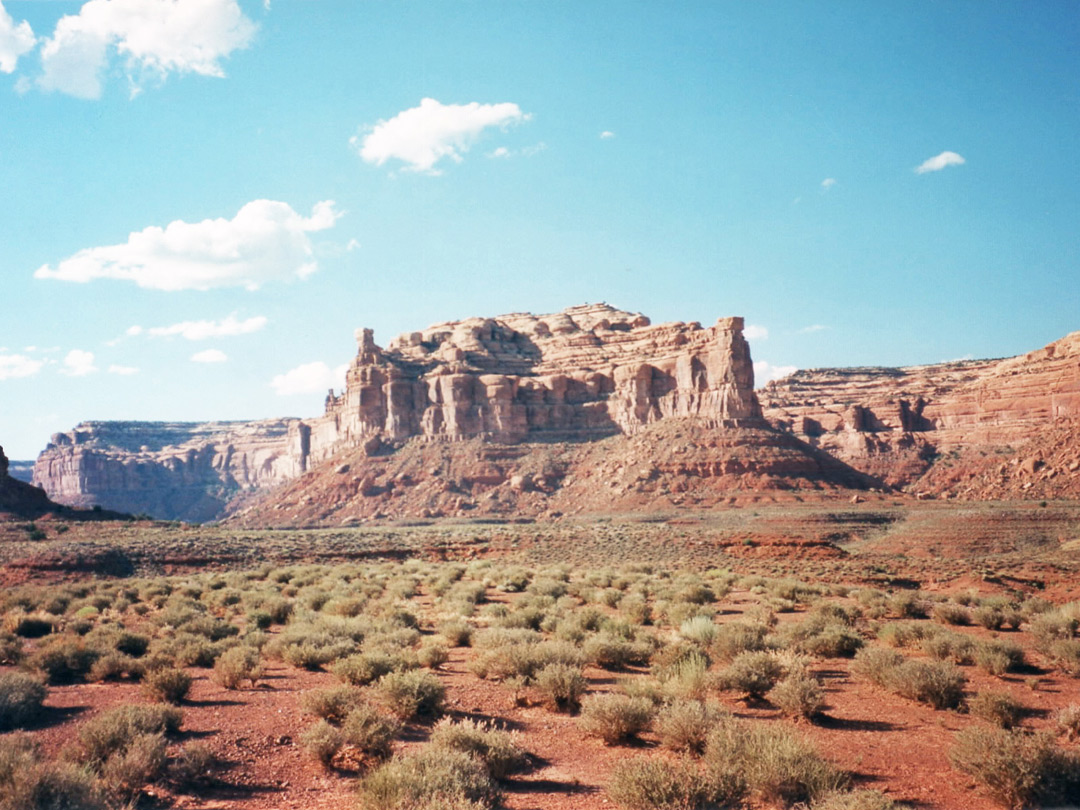 Buttes and cliffs