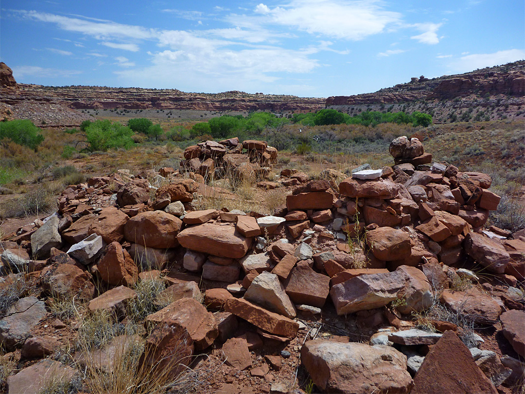 Valley floor ruin