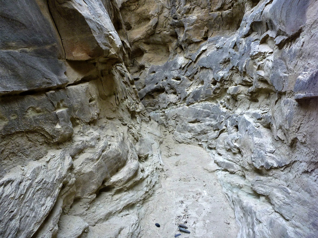 Irregular canyon walls