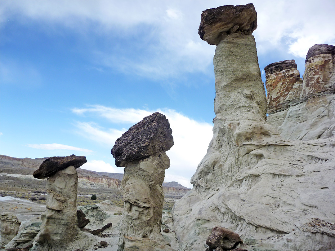 Line of hoodoos