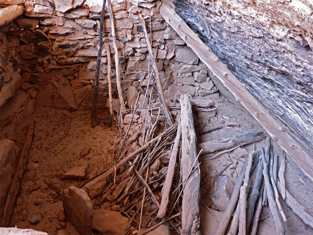 Collapsed roof