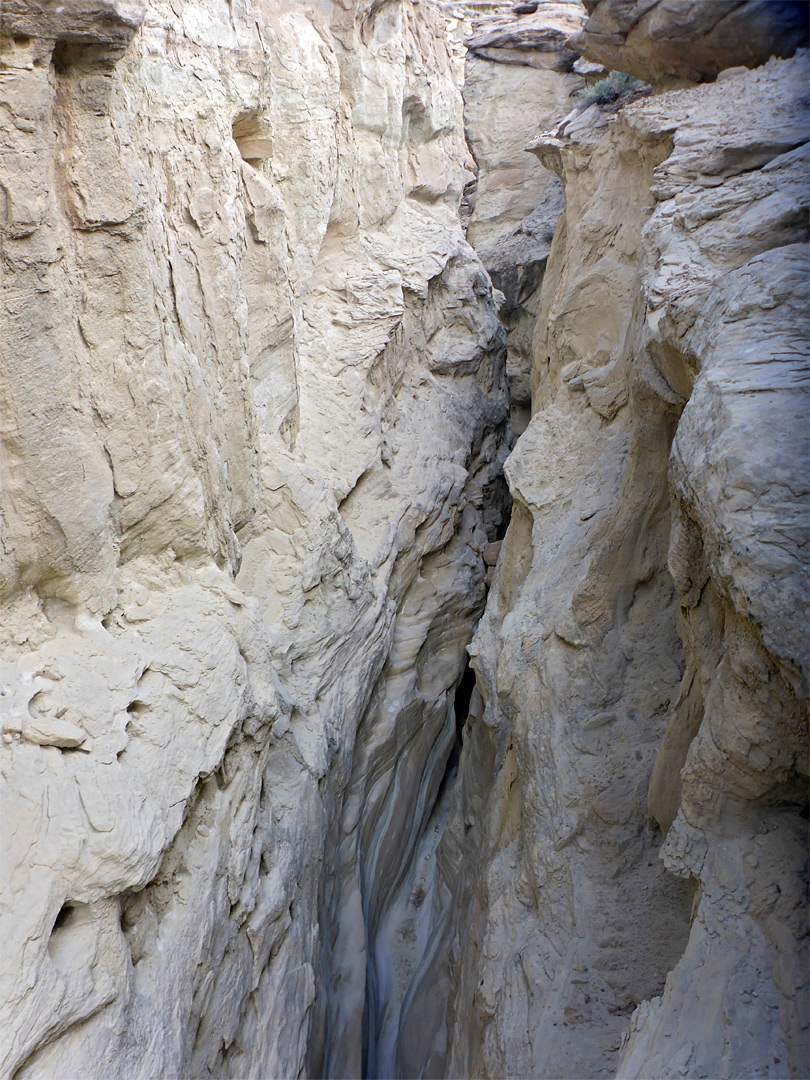 High above the streambed