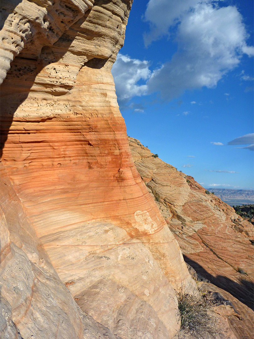 Stripy cliffs