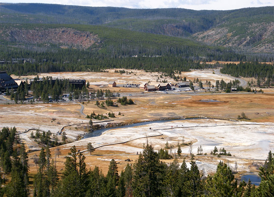 Geyser Hill and the Firehole River