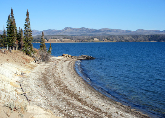 Pebble beach near Storm Point