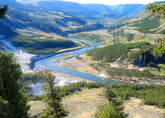 The Yellowstone River, at the end of the trail