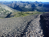 Path up a scree slope