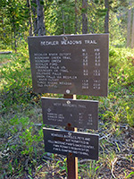 Trailhead sign