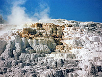 Steam above Canary Spring