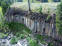 Columnar lava