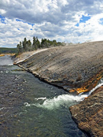 Firehole River in Midway Geyser Basin