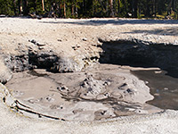 Large mud pot