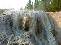 Steam from Dante's Inferno: Sylvan Springs, Yellowstone National Park,  Wyoming