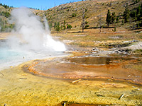 Fairy Falls and Imperial Geyser