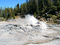 Minute Man Geyser erupting