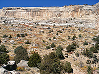 Cliffs above the river