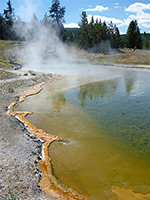 Rim of a large pool