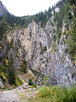 Cliffs above the spring
