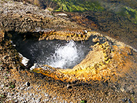 Sulfur-lined spring