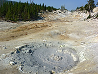 Boiling, muddy pool