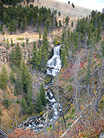 Wide view of Undine Falls