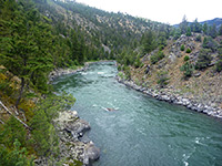 Deep waters of the Yellowstone River