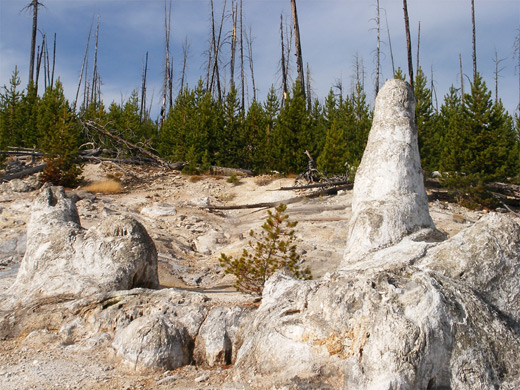 Geyser cones