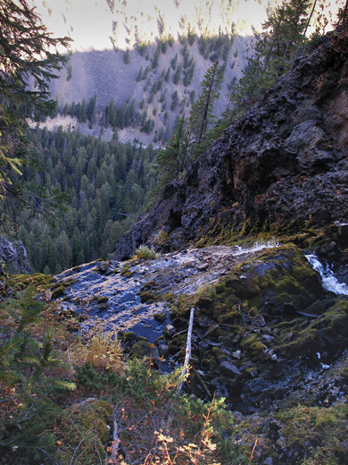 Stream at the top of Silver Cord Cascade